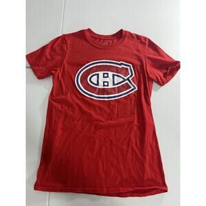 Montreal Canadiens 47 T Shirt Red Men's Size Small Short Sleeve NHL Hockey